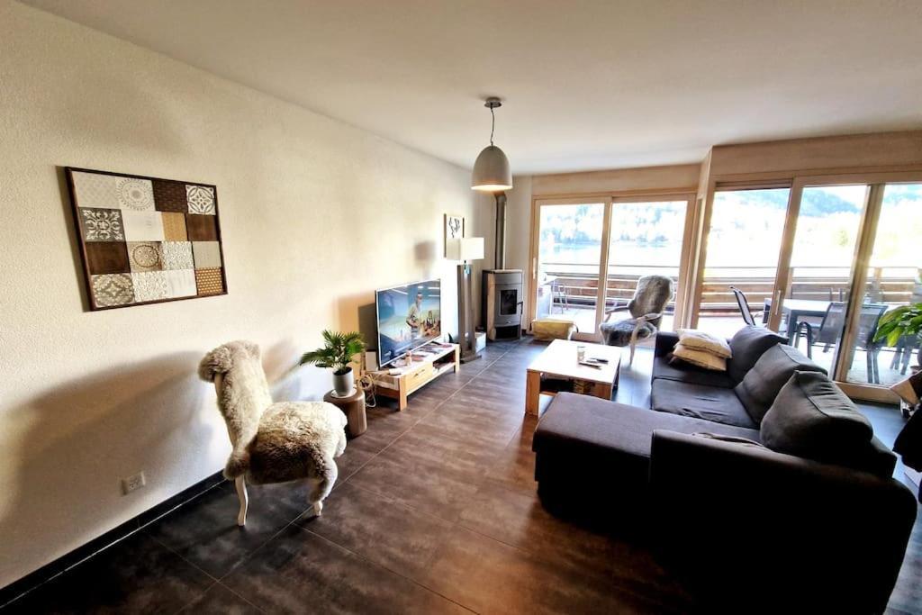 Superbe Appartement Champex-Lac Avec Piscine Et Sauna Dış mekan fotoğraf